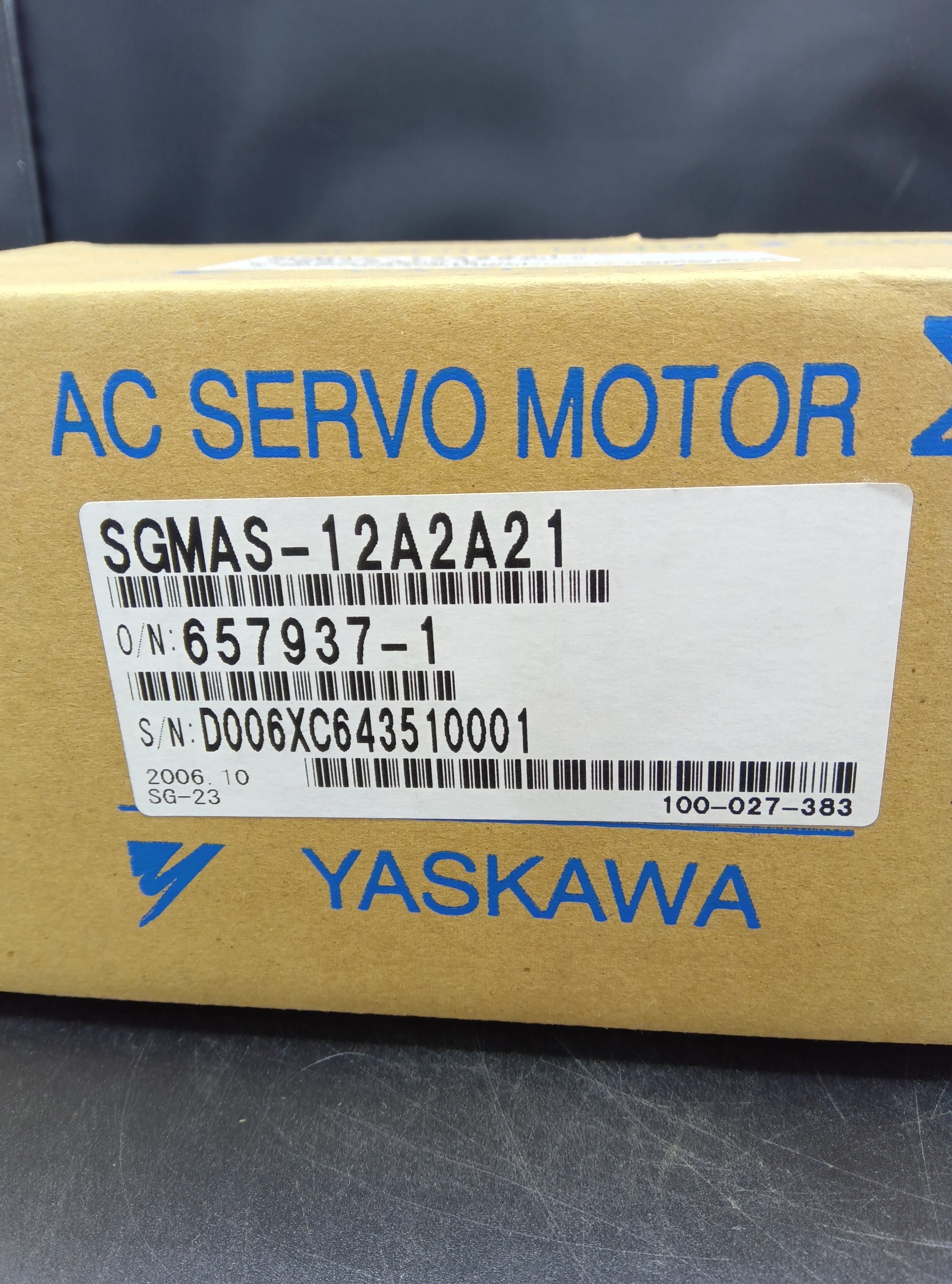 安川電機 SGMAS-12A2A21 サーボモータ YASKAWA| 八雲機械工具