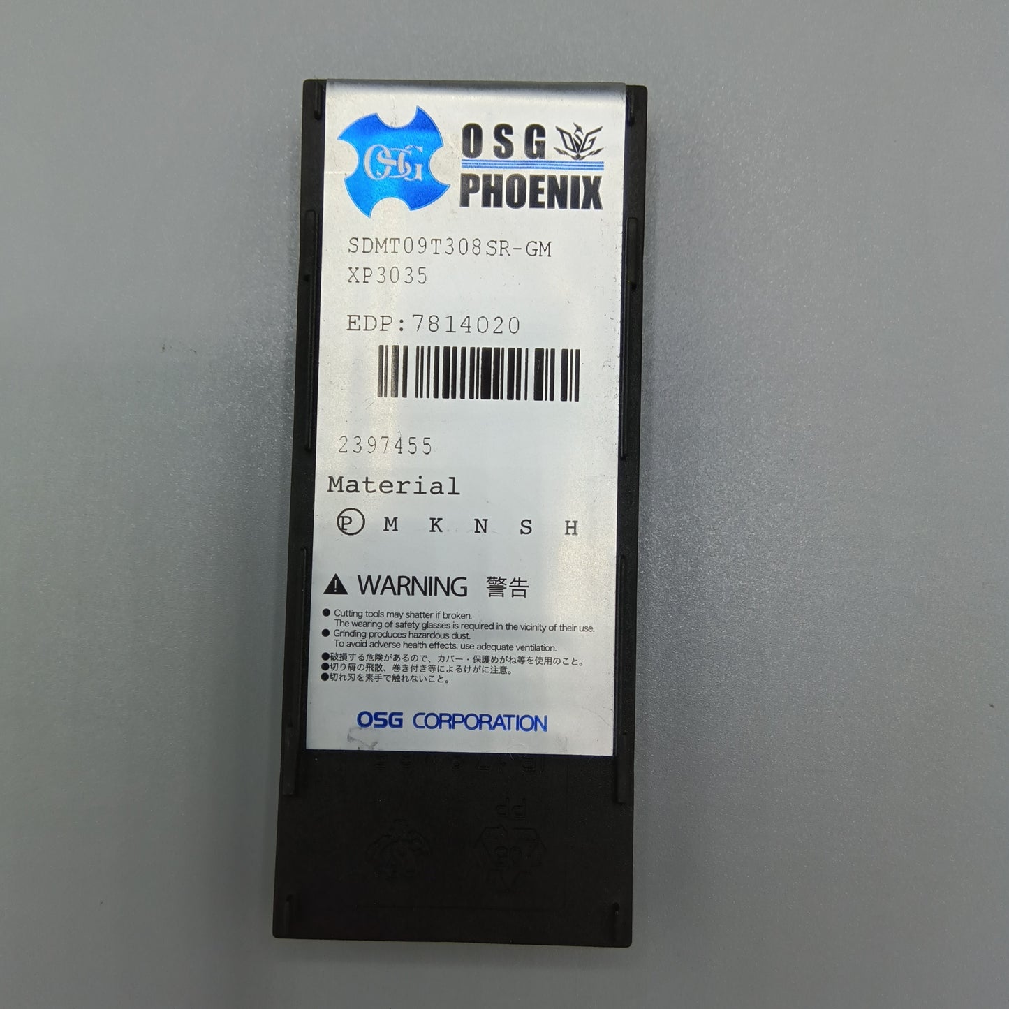 OSG SDMT09T308 SR-GM XP3035 Insert