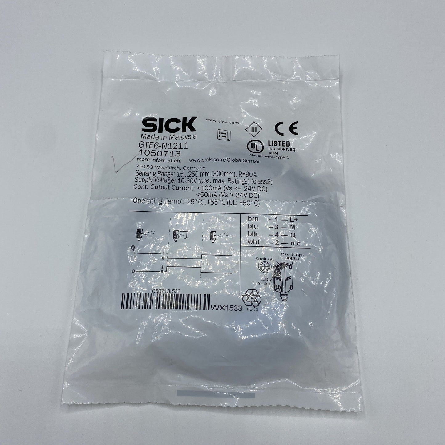 SICK GTE6-N1211 Compact photoelectric sensor