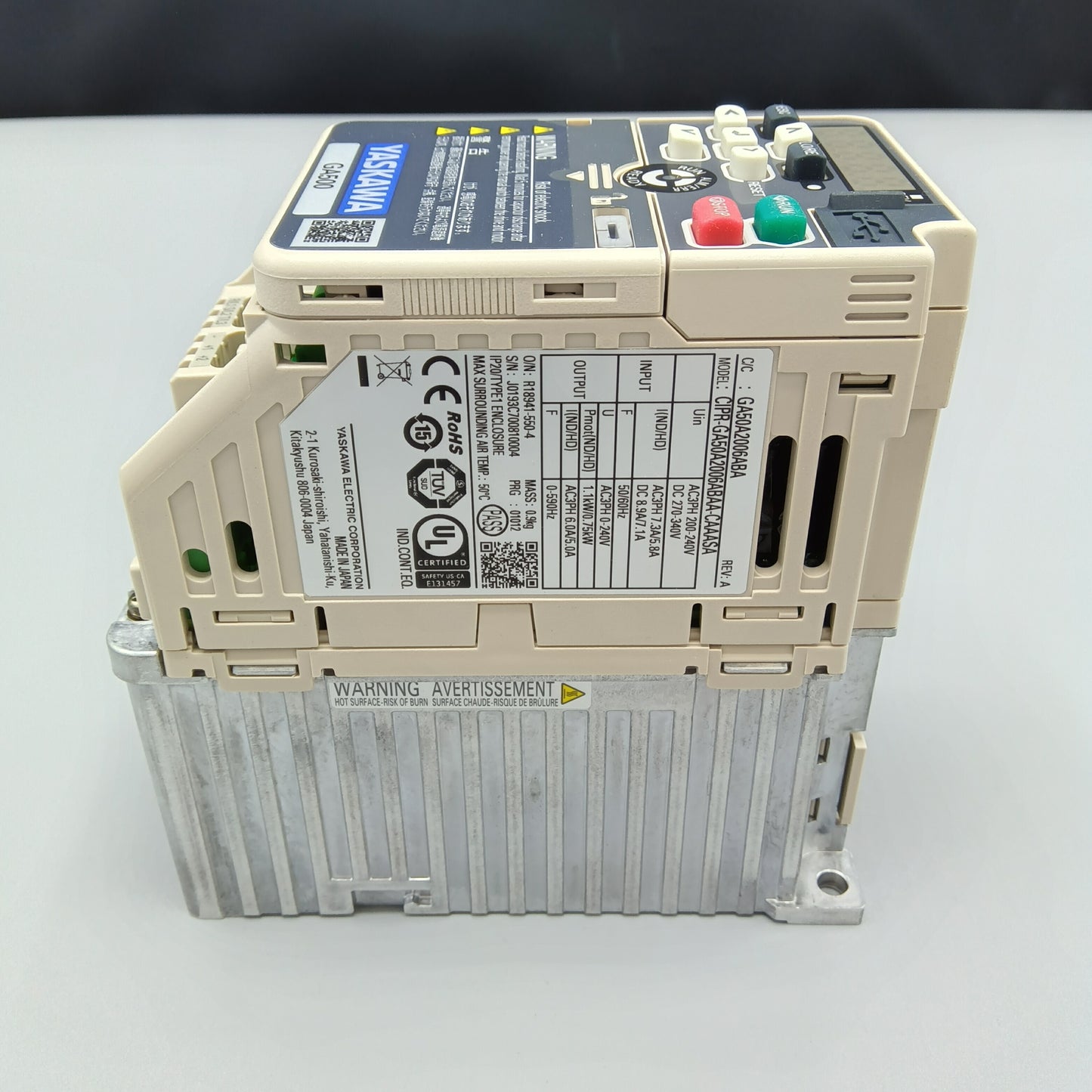 Yaskawa Electric GA500 GA50A2006ABA Inverter