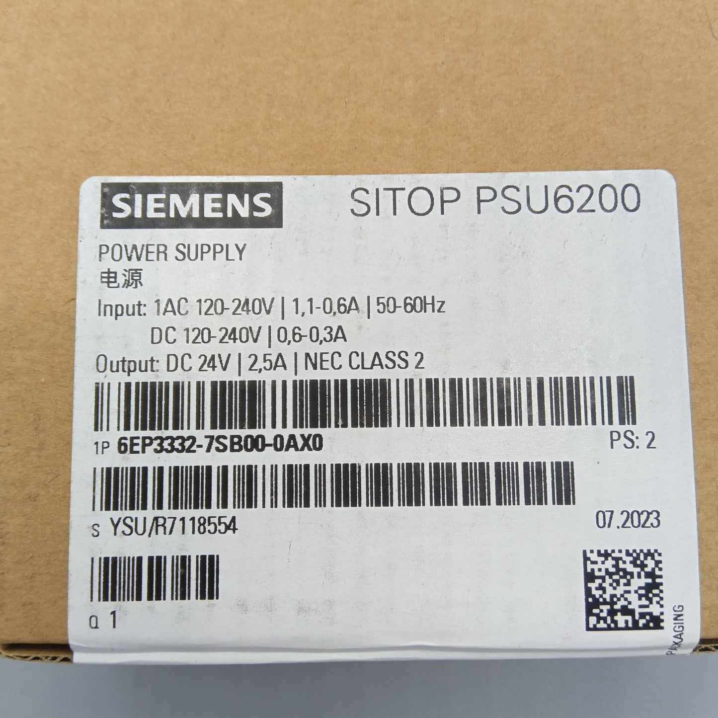 SIEMENS SITOP PSU6200 PLC Power Supply power supply