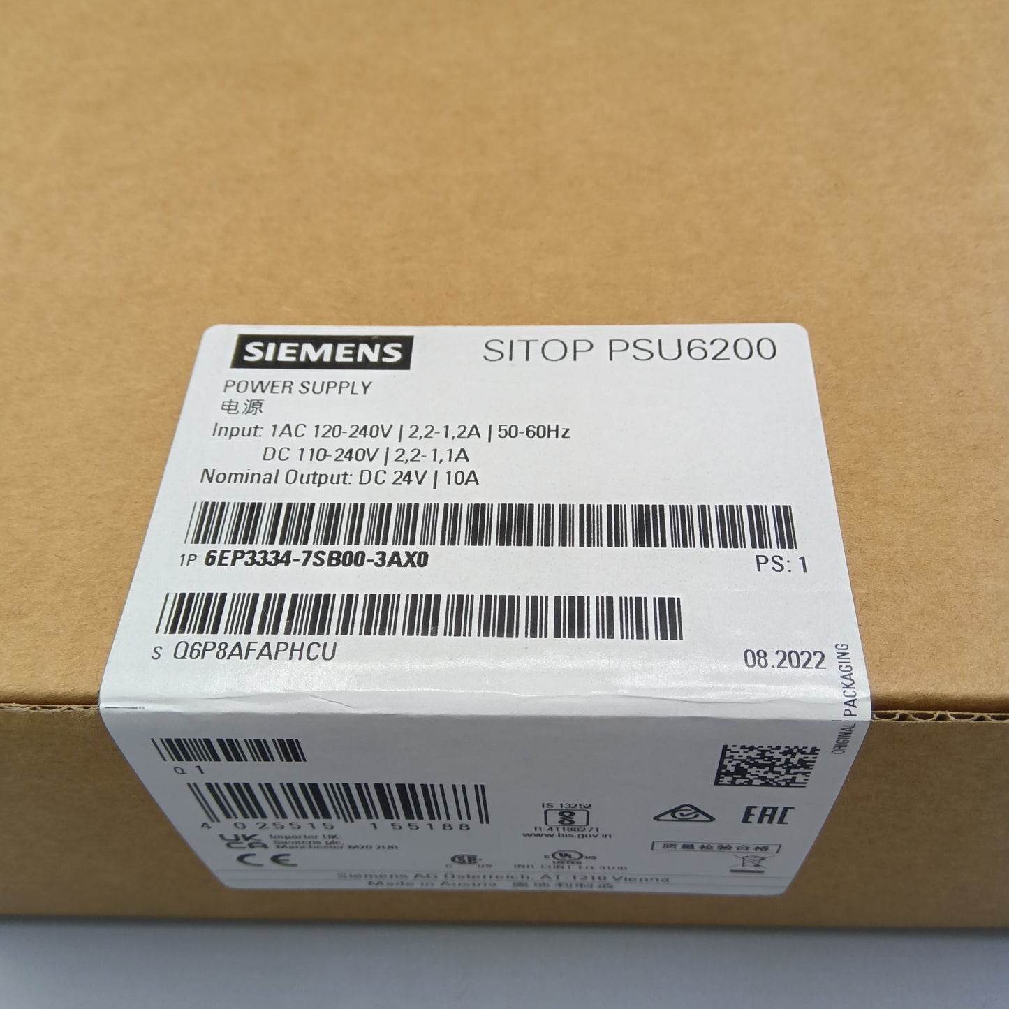 SIEMENS SITOP PSU6200 PLC Power Supply power supply