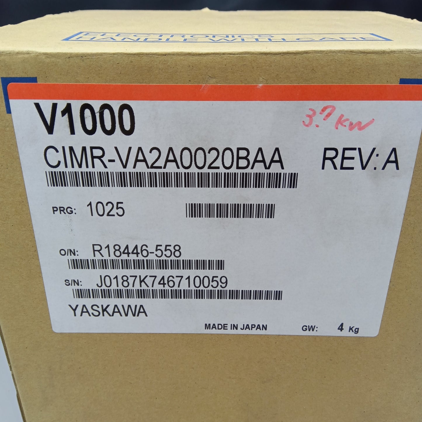 Yaskawa Electric CIMR-VA2A0020BAA Inverter V1000 series