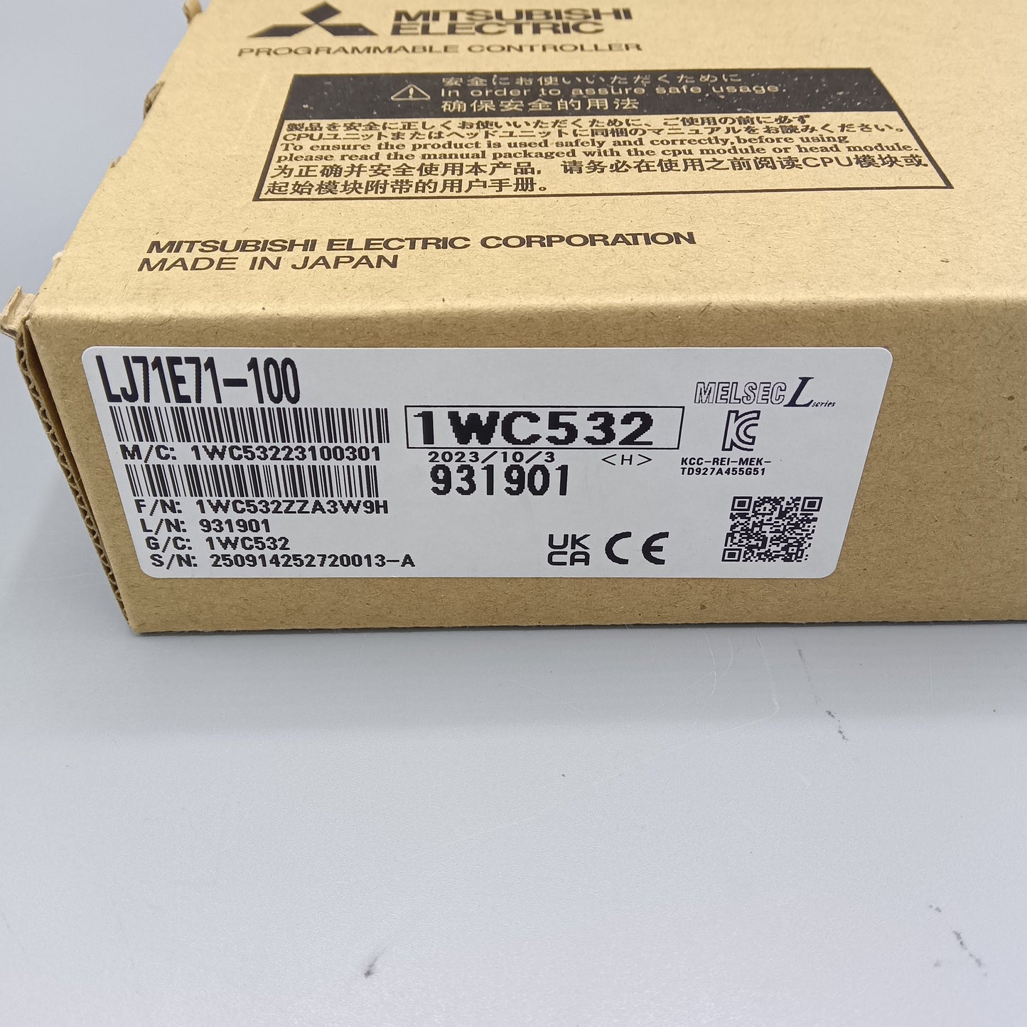 Mitsubishi Electric LJ71E71-100 Ethernet  Interface Unit