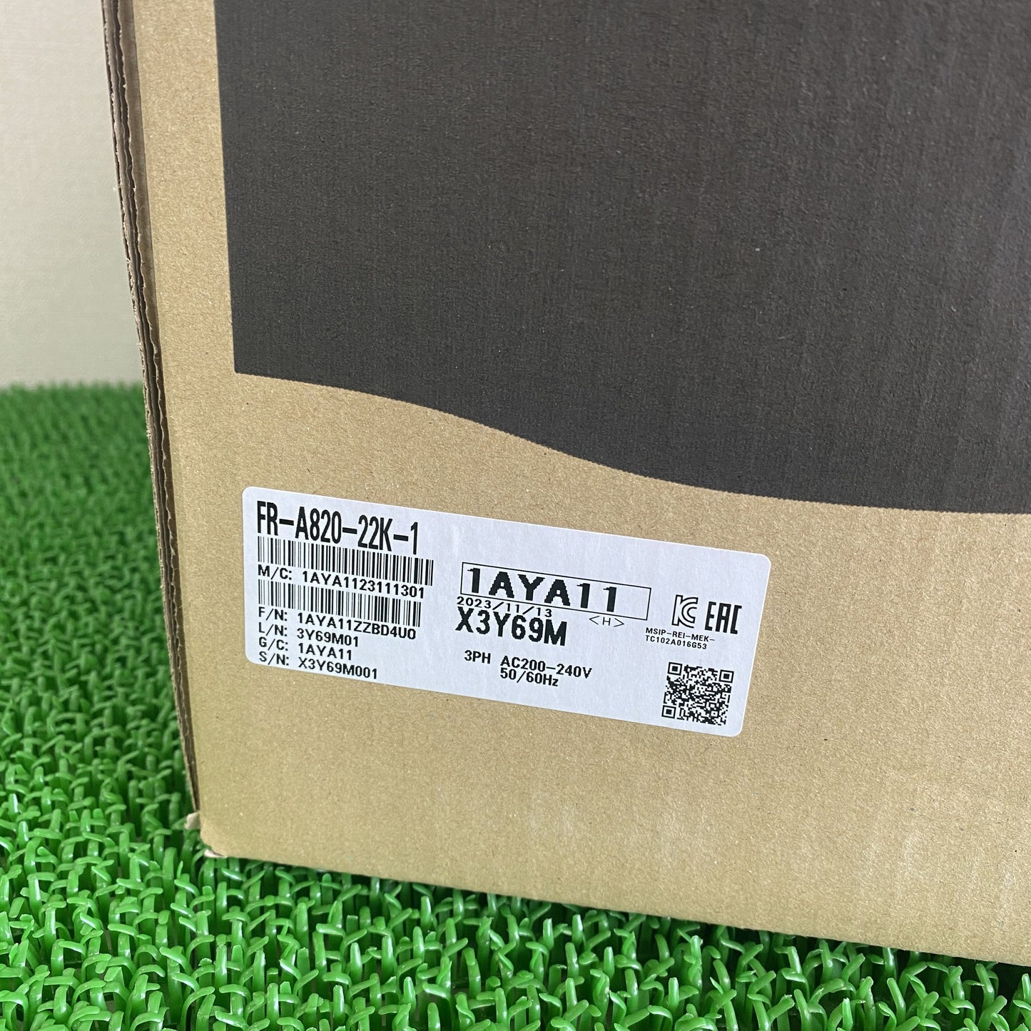 三菱電機 FR-A820-22K-1 ｲﾝﾊﾞｰﾀ