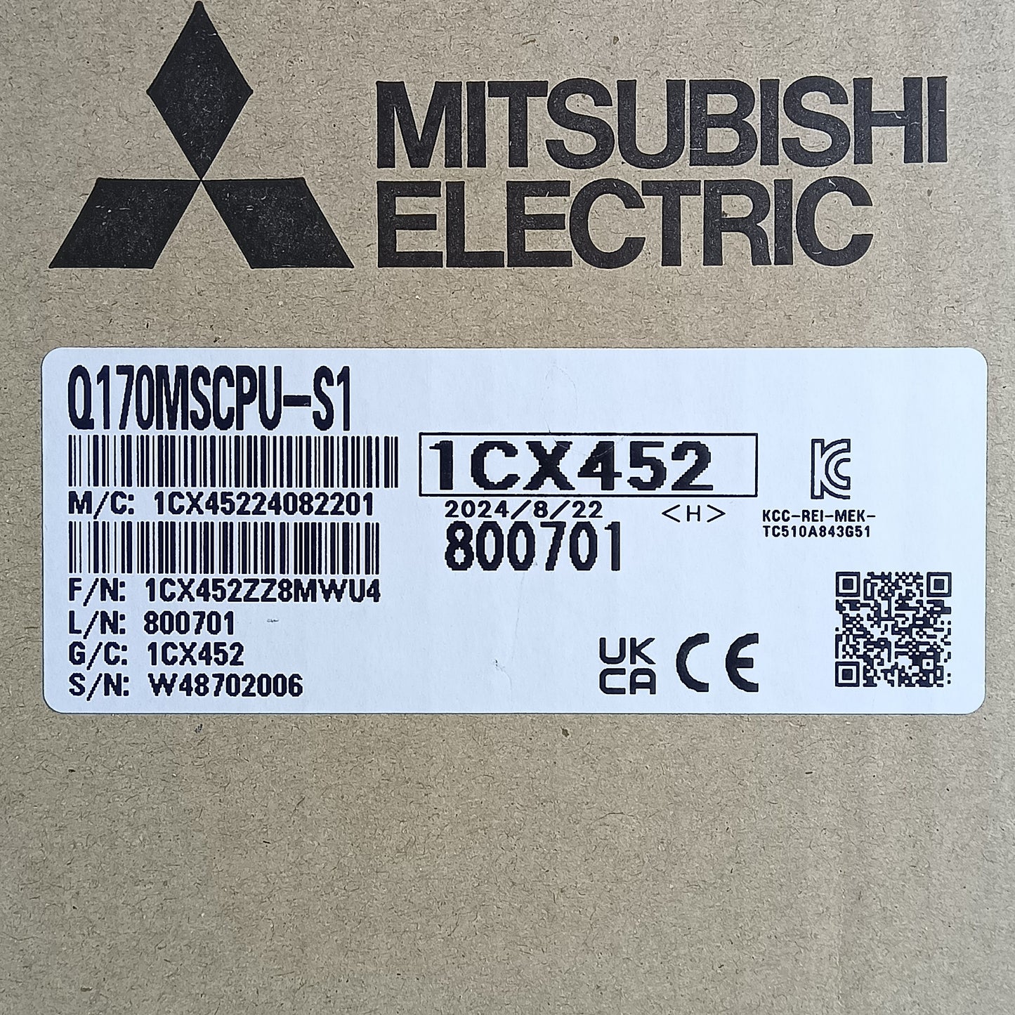 【c766】三菱電機 Q170MSCPU-S1 サーボシステムコントローラ スタンドアロンタイプ 未使用 保管品