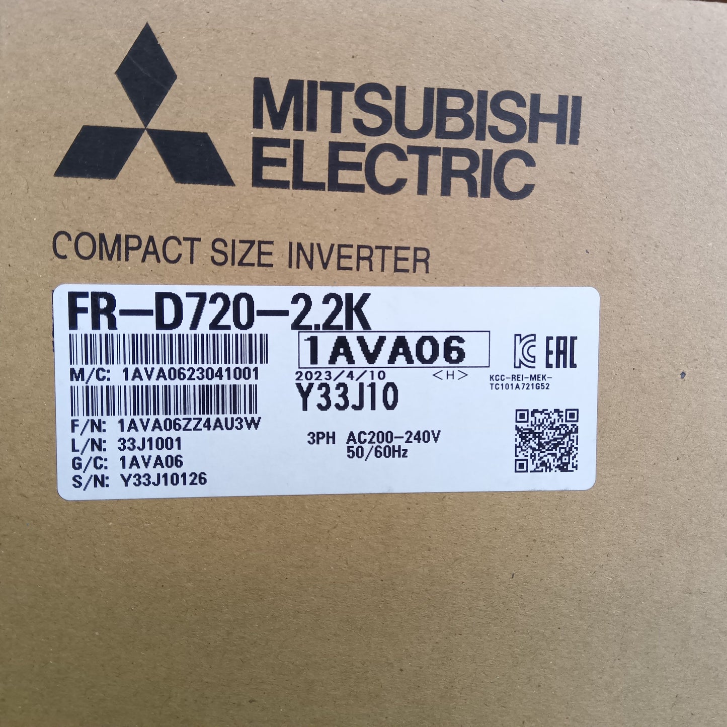 三菱電機 FR-D720-2.2K インバータ 開封済未使用