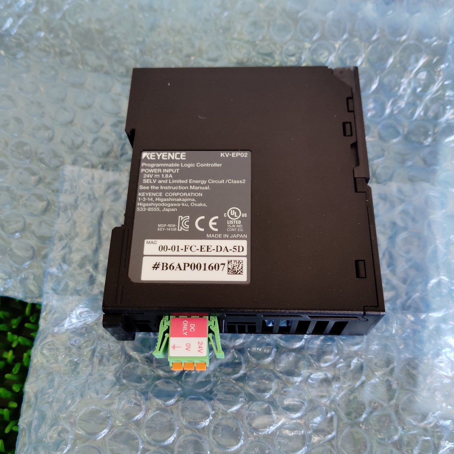 キーエンス KV-EP02  EtherNet/IPユニット 外箱文字記入