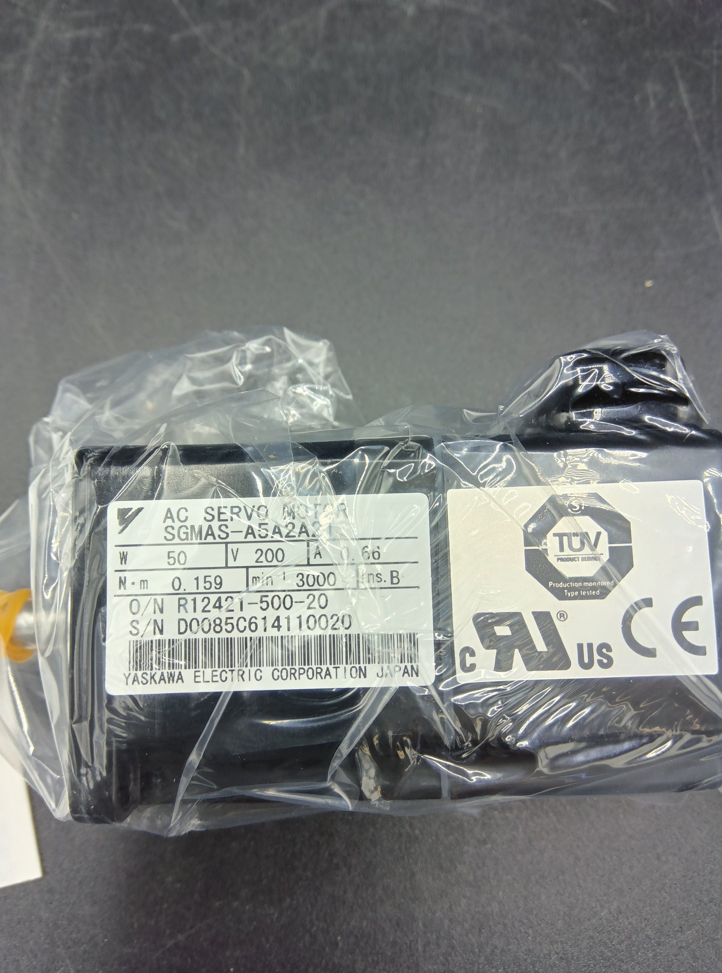 Yaskawa Electric SGMAS-A5A2A21 Servo Motor/Pack