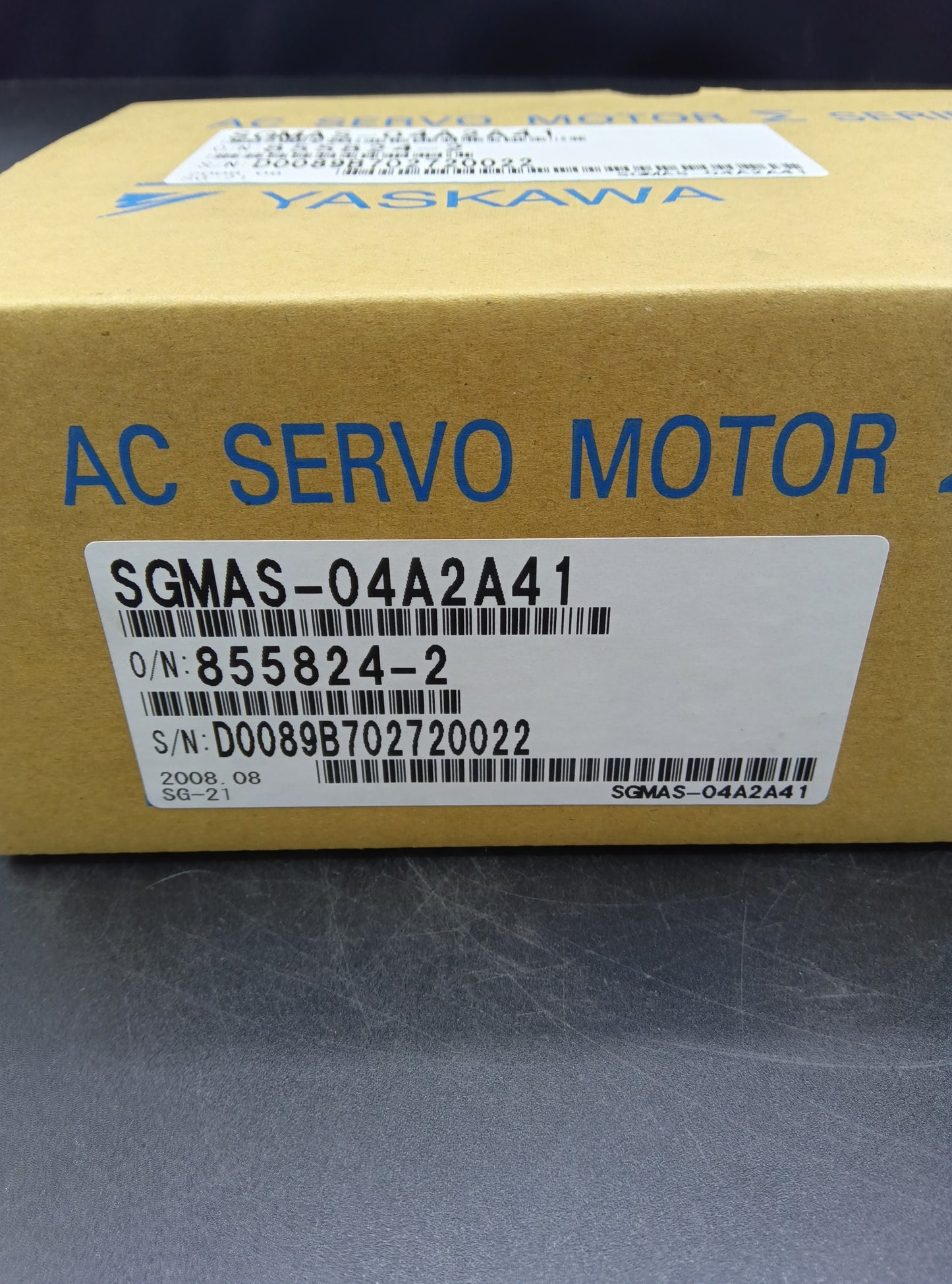 Yaskawa Electric SGMAS-04A2A41 Servo Motor/Pack