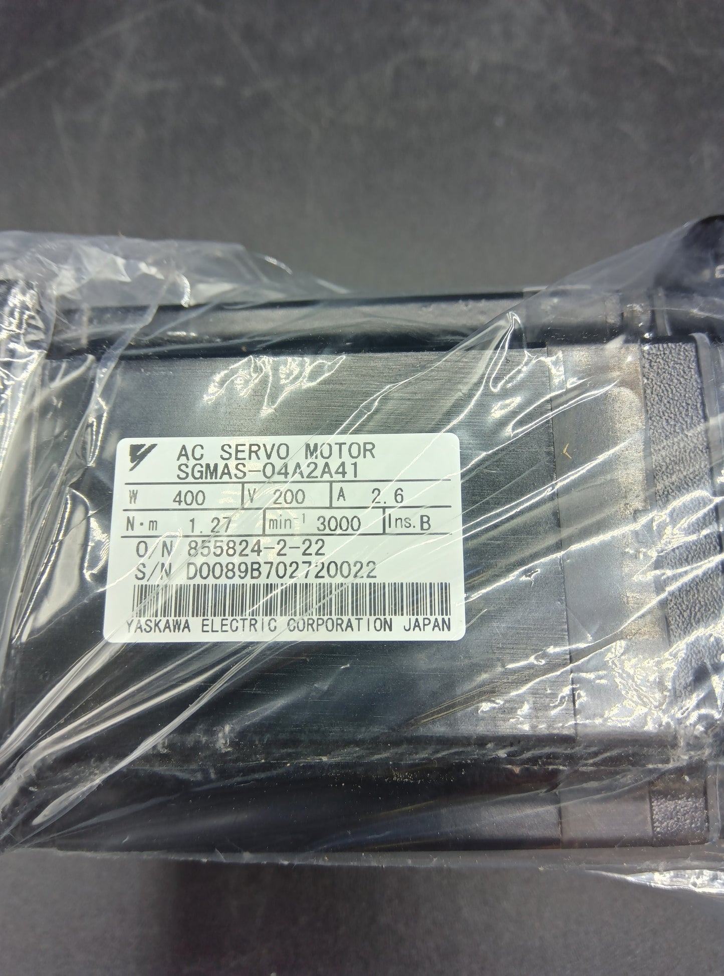 Yaskawa Electric SGMAS-04A2A41 Servo Motor/Pack