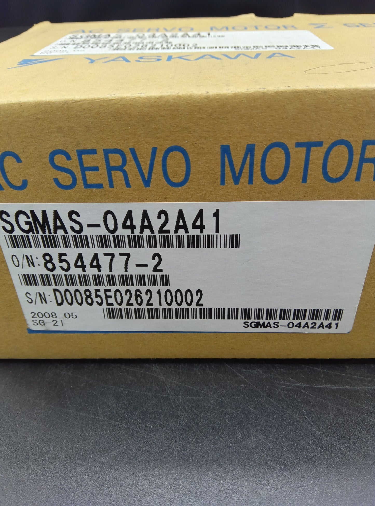 Yaskawa Electric SGMAS-04A2A41 Servo Motor/Pack