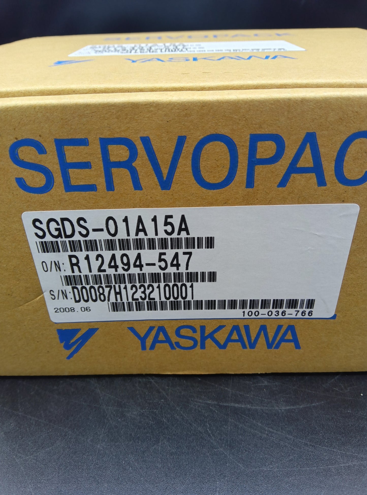 Yaskawa Electric SGDS-01A15A Servo Motor/Pack