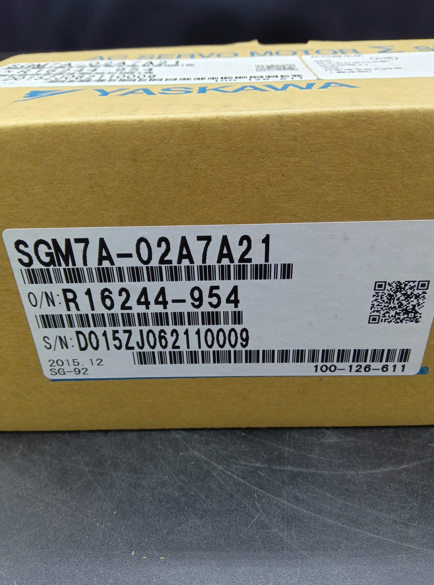 Yaskawa Electric SGM7A-02A7A21 Servo Motor/Pack