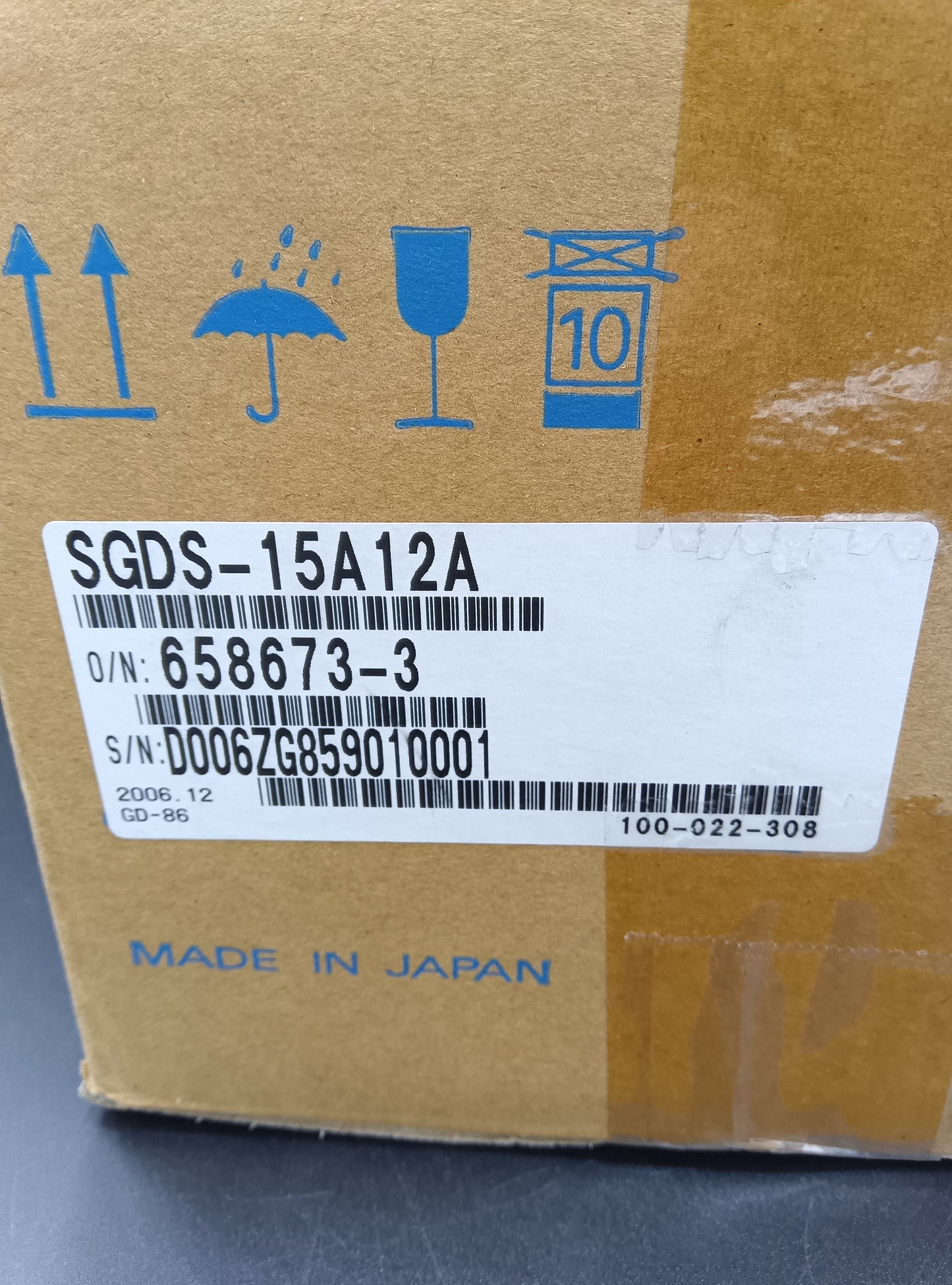 Yaskawa Electric SGDS-15A12A Servo Motor/Pack