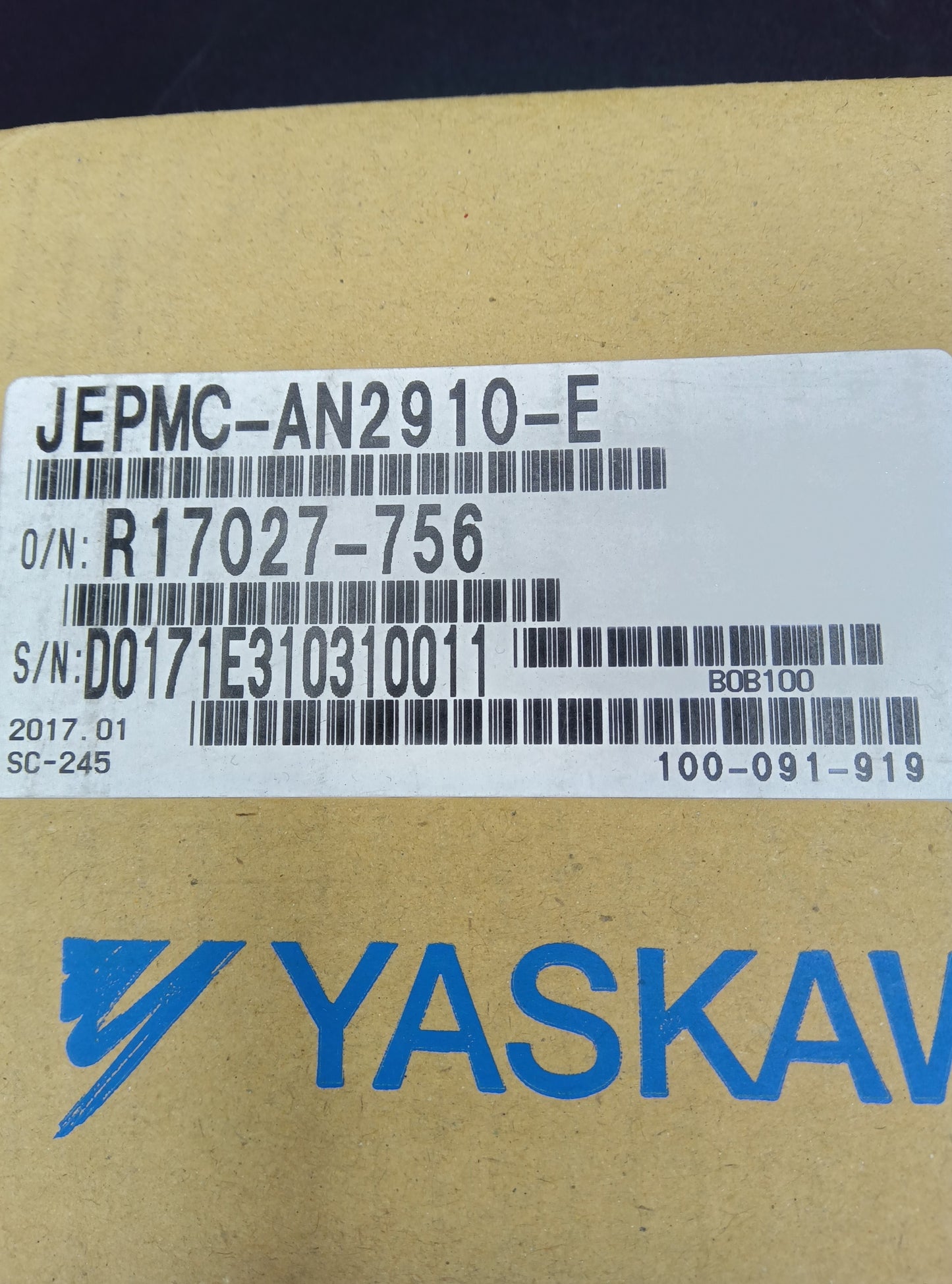 Yaskawa Electric  JEPMC-AN2910-E Servo Motor/Pack