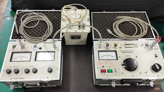 双興電機製作所 OCR-50CK, TVD-1000K, L-13K 中古 過電流・地絡継電器試験装置 電圧要素テスタ 高圧リアクトル | 八雲機械工具