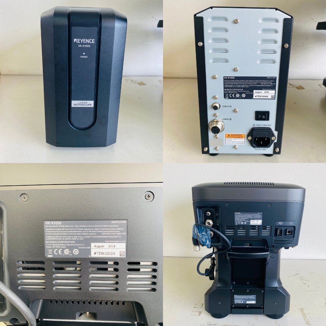 キーエンス レーザー顕微鏡 VK-X1050 / VK-X1000 / VK-H2J / VK-D1 中古一式 レンズ(5, 10, 20, 50倍)【法人様限定】 | 八雲機械工具