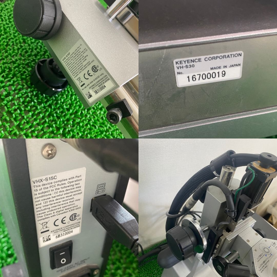 キーエンス VHX-500F / VH-S30 / VH-S15 デジタルマイクロスコープ レンズなし 中古 | 八雲機械工具