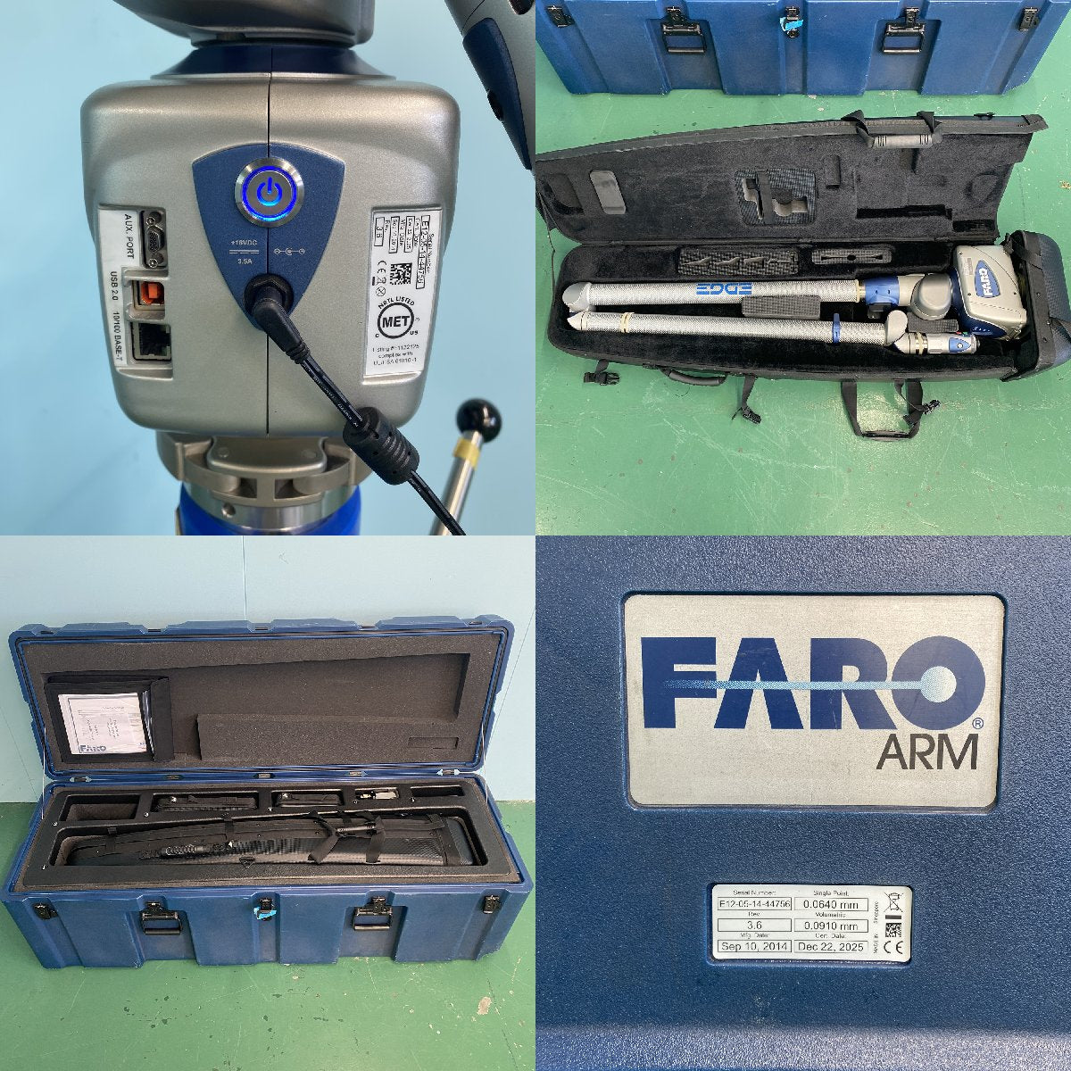 FARO Edge Arm / Leser Line Probe / Laser Tracker アーム式三次元測定機 通電のみ確認 ジャンク扱い Kioskアップデートの必要有 | 八雲機械工具