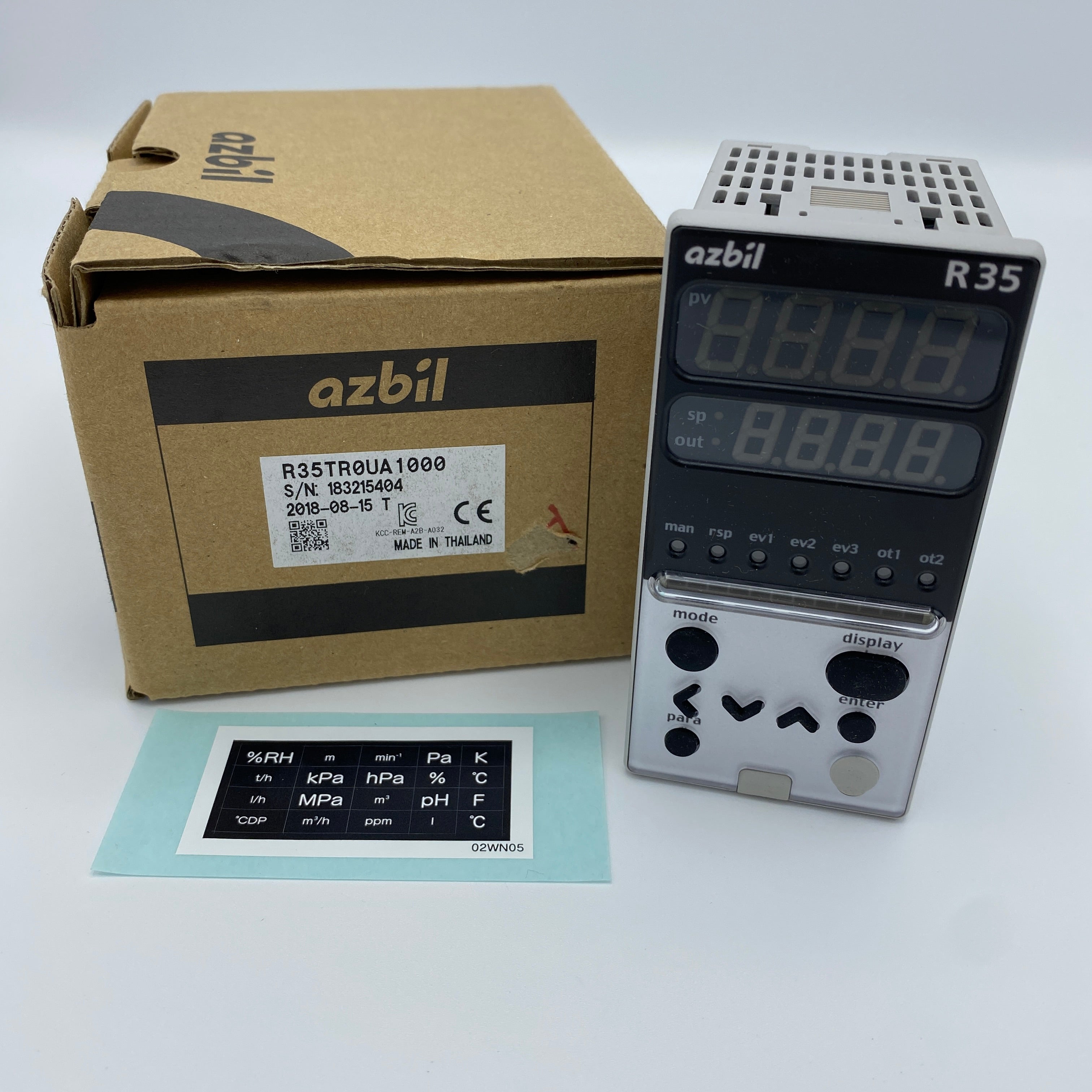 azbil R35TR0UA1000 デジタル指示調節計 | 八雲機械工具